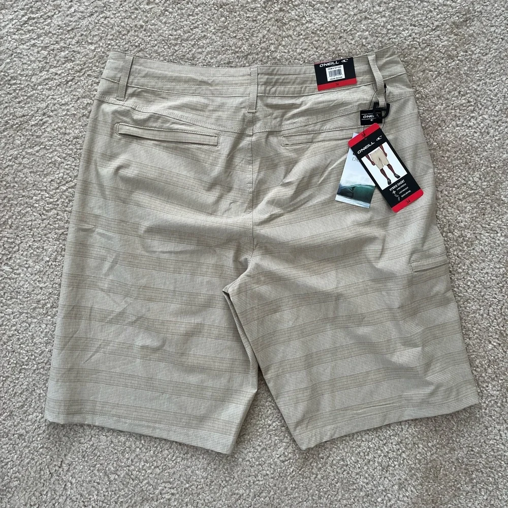 NWT O’Neill Crossover Hybrid Shorts Tan Size 34 - Picture 5 of 8